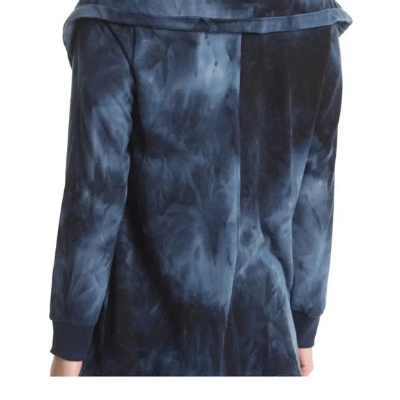 Bagatelle french terry draped olive tie dye jacket - Picture 4 of 15